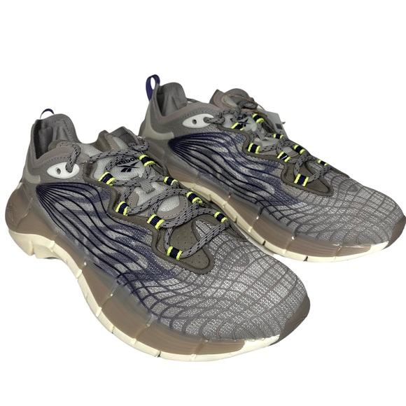 Reebok Zig Kinetica II “Boulder Grey” Running Shoes M6 / W7.5 (FX9344) - Picture 2 of 6